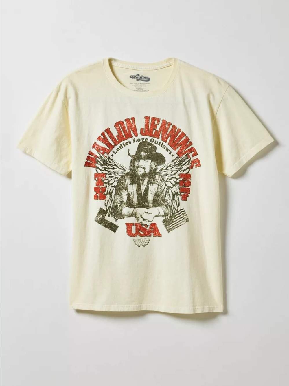 Urban Outfitters Waylon Jennings Outlaw Graphic Tee